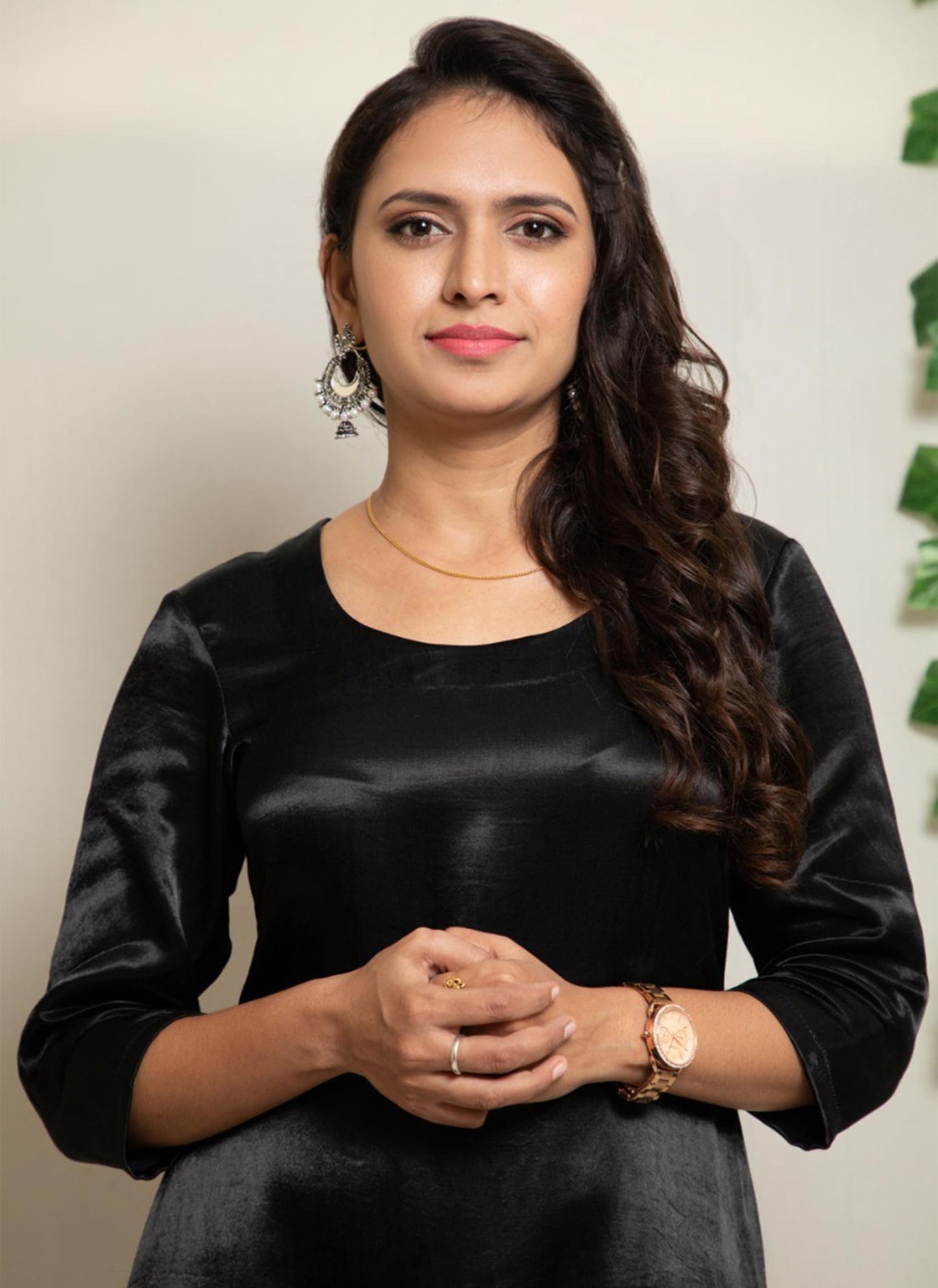Black Gaji Silk Co-ord Set