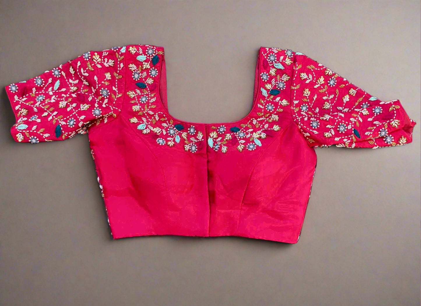 Pink Pearl Handwork Blouse
