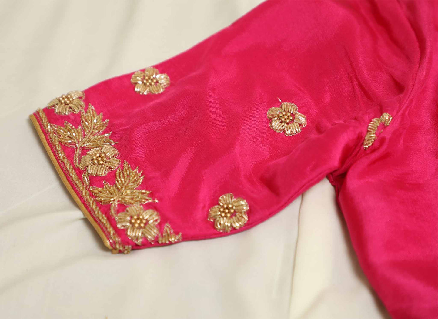Pink Shibori Zardosi Handwork Lehenga