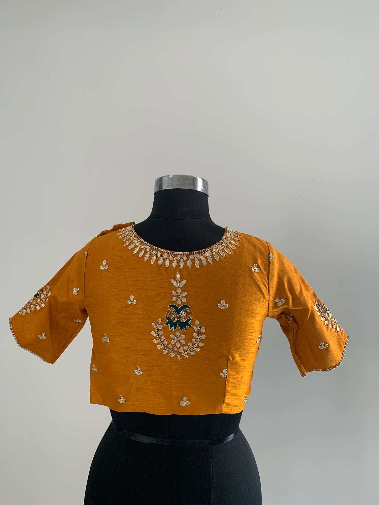 Yellow Gota Handwork Blouse