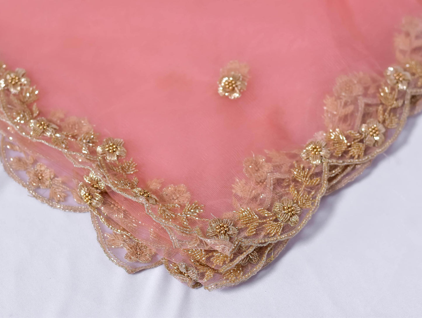 German Blue & Peach Palazzo Set