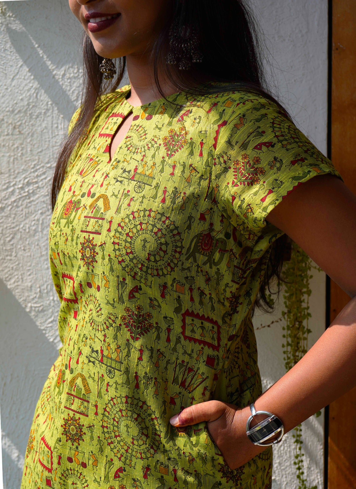 Green AntiSweat Cotton Kurti