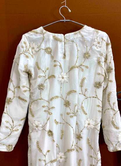 Riwaayat ~ White Festive Kurta Set for Women with Dupatta – Elegant Ethnic Wear