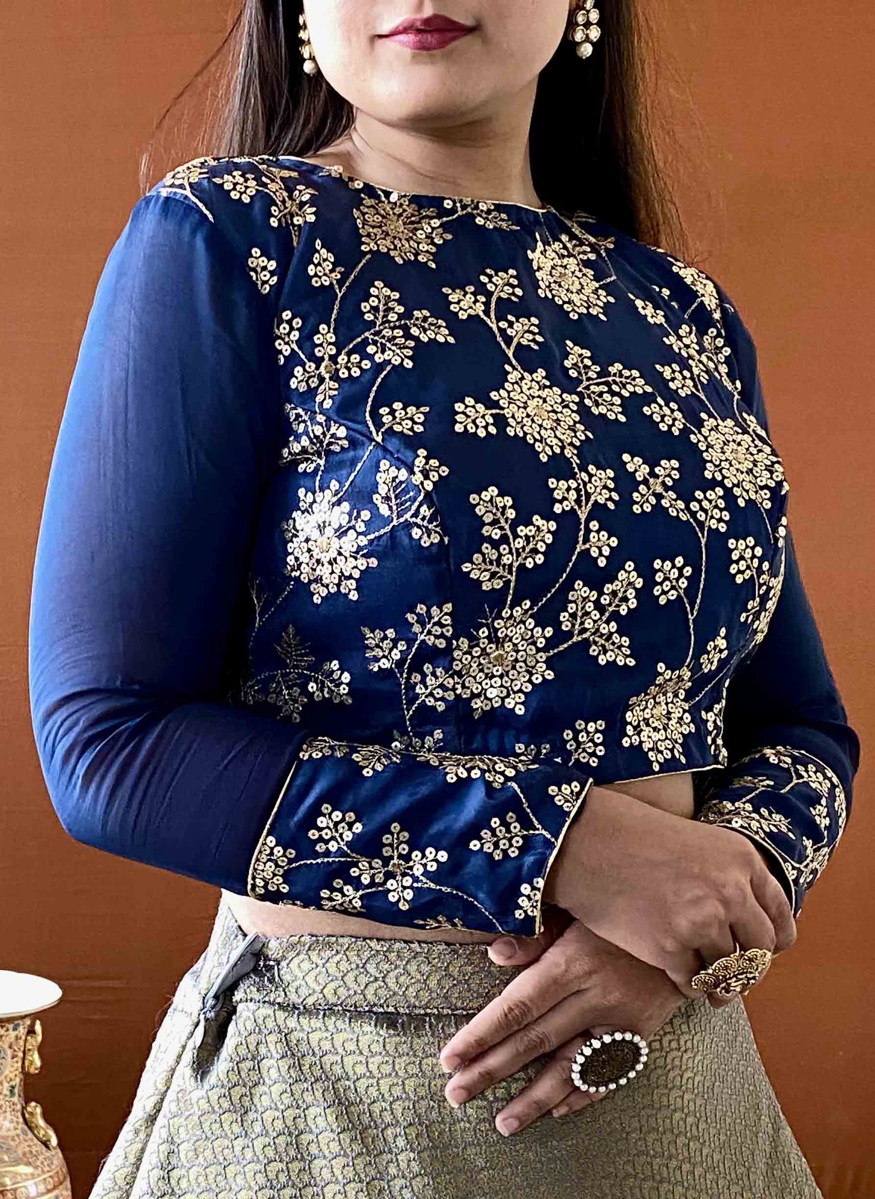 anvi ethnics grey banarasi lehenga set with sequin blouse 4 anvi ethnics grey banarasi lehenga set with sequin blouse 4